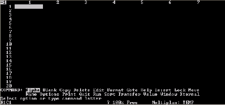 Multiplan MS DOS xxl