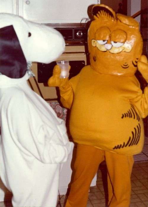 Snoopy Garfield cursed image xxl