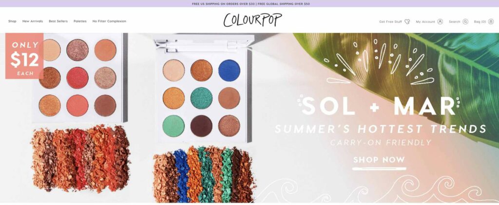 colourpop most popular shopify website xxl