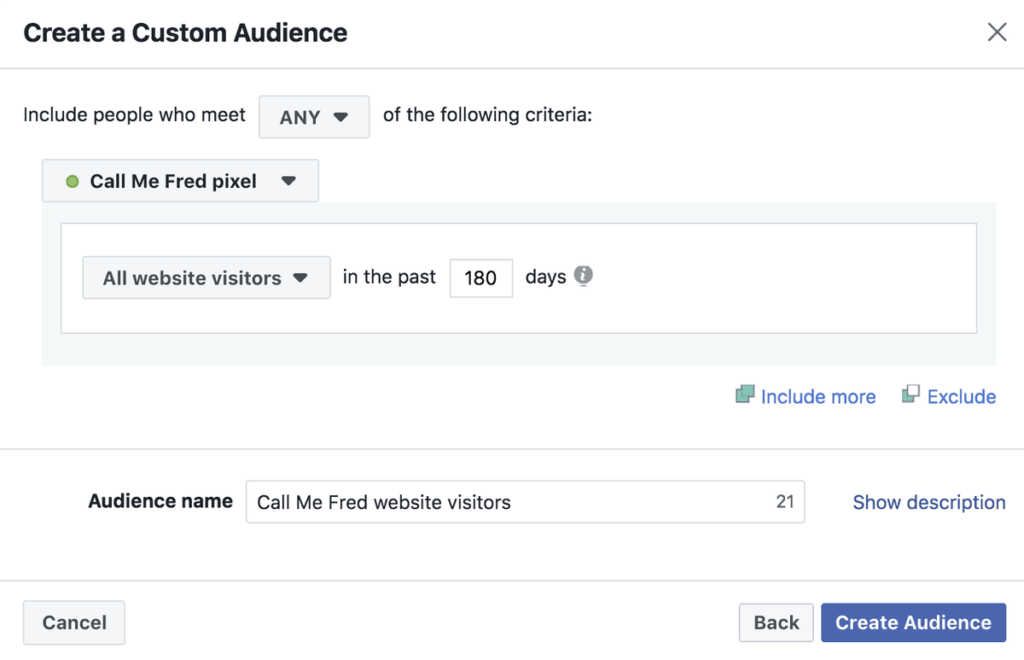 custom audience tracking