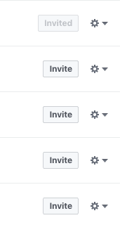 invite users list