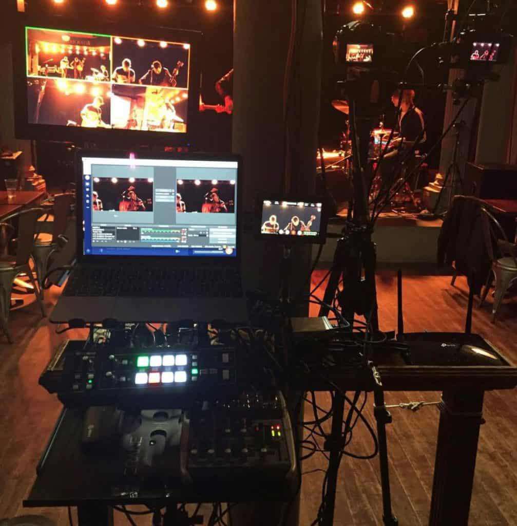 multicamera live stream video mixing station