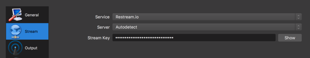 restream obs connection
