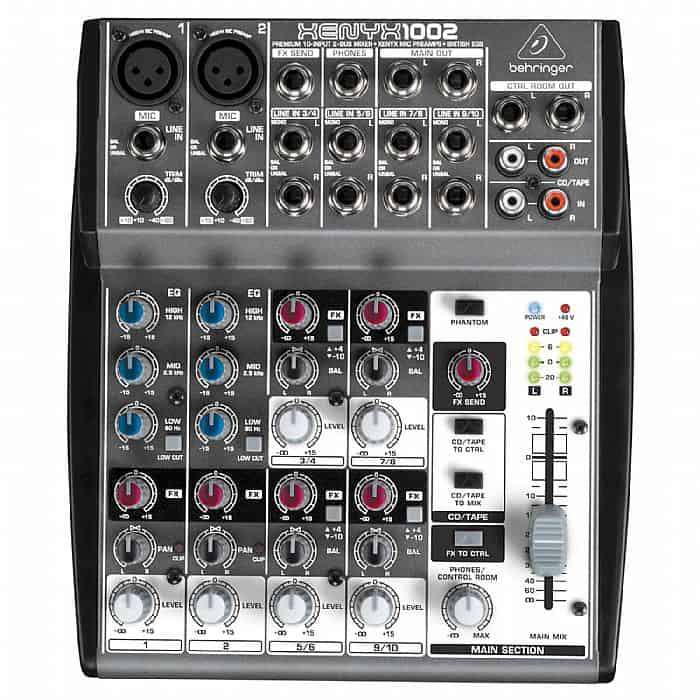 xenyx 1002 Behringer mixer live stream on multiple platforms xxl