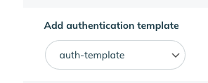 authentication template webhook