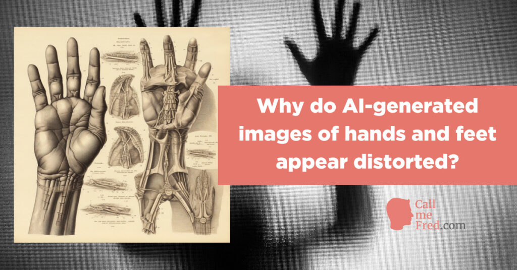 Why do AI-generated images of hands and feet appear distorted?