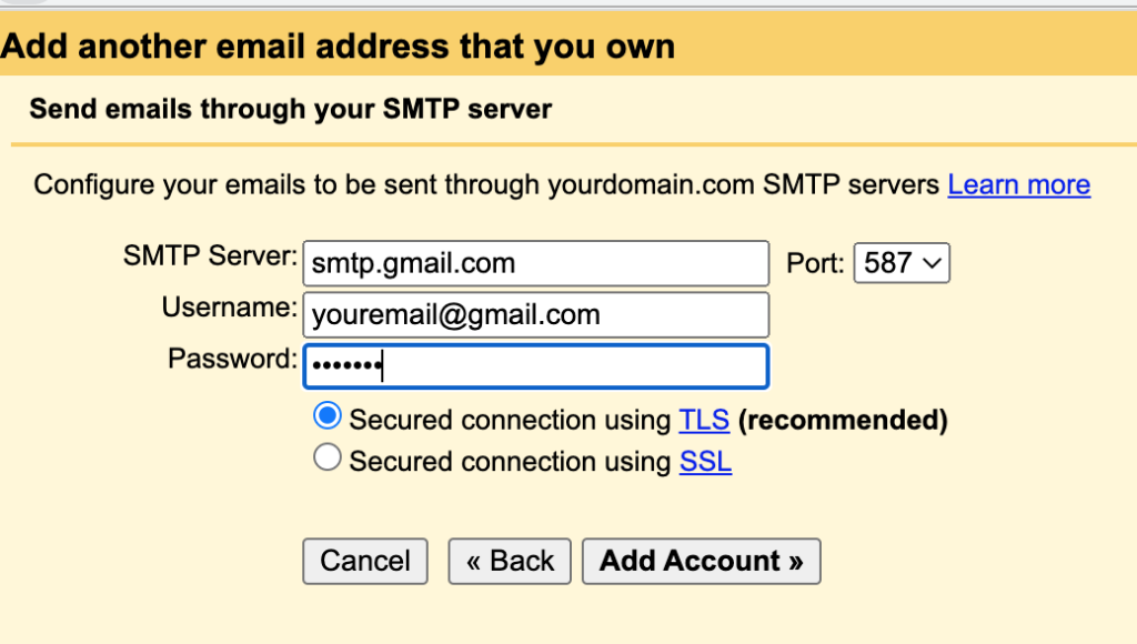 Send email as your custom domain with gmail